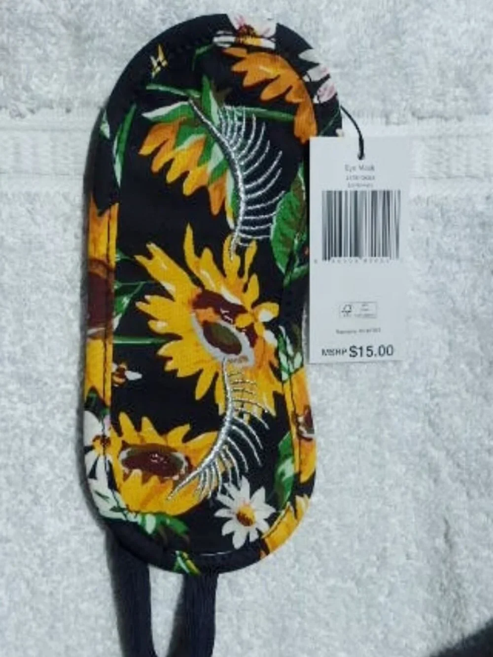 NWT-Vera Bradley Eye Mask -Sunflowers